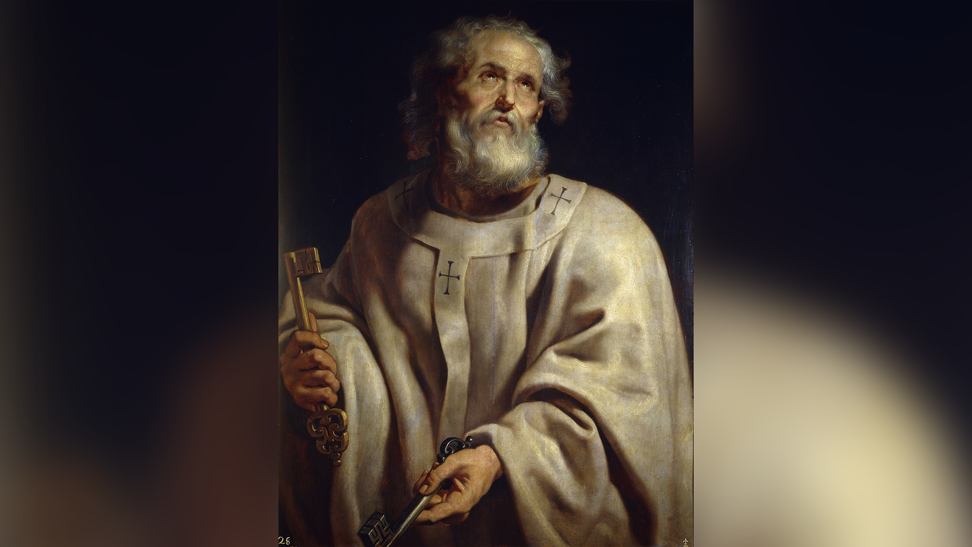 A digital painting of Saint Peter